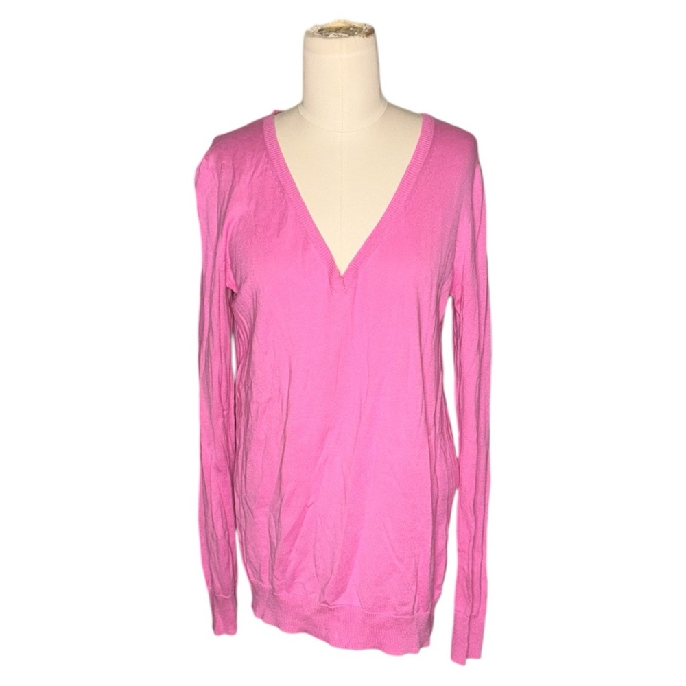 J. Crew V-Neck Pink Sweater